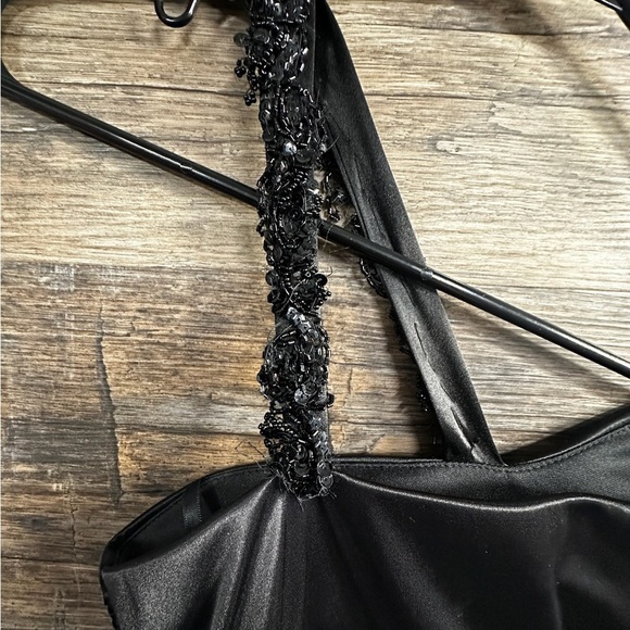 B Darlin Black Strapless Ruched Mini Dress - Picture 2 of 8